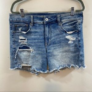 American Eagle Distressed Jean Shorts